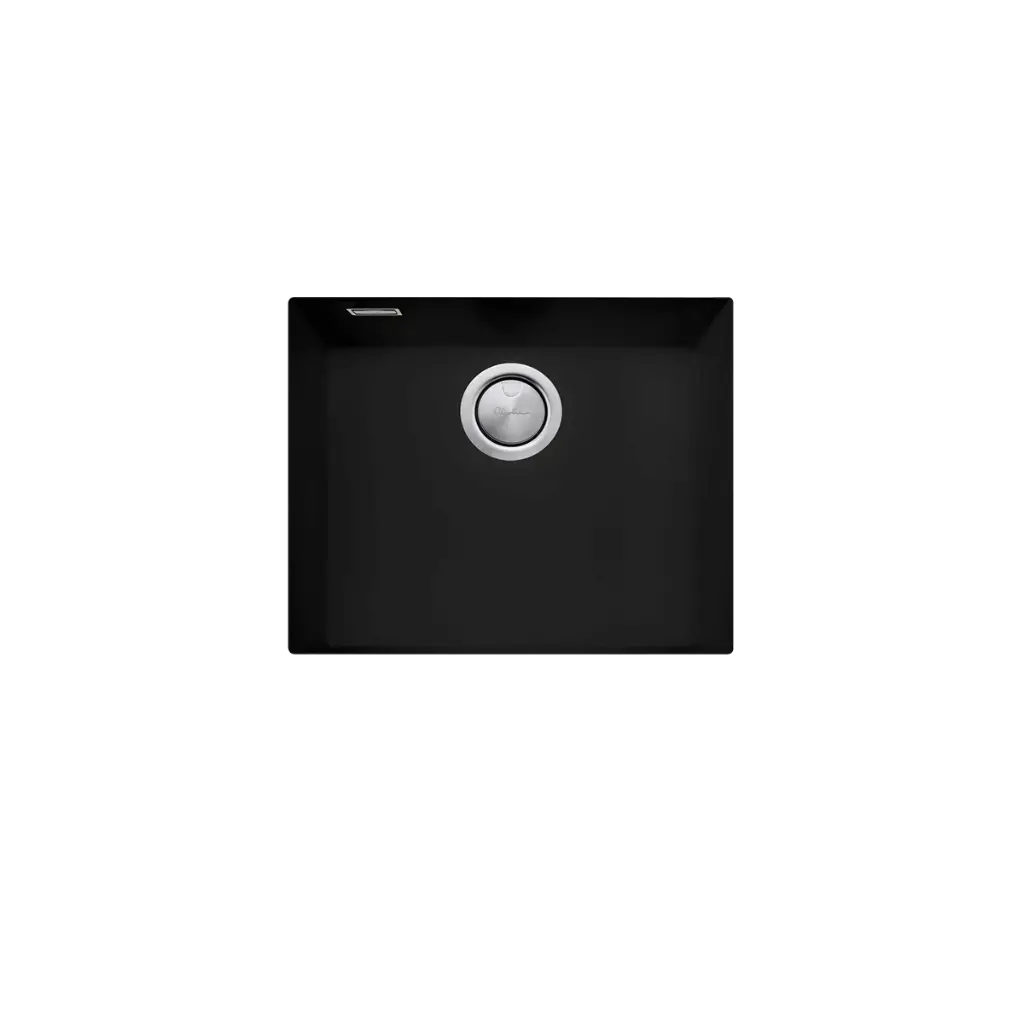 [7116074] Oliveri Santorini Matte Black Single Lrg Bowl Undermount Sink & Of Nth