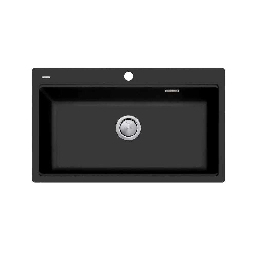 [7116078] Oliveri Santorini Matte Black Workstation Topmount Sink & Of 1Th