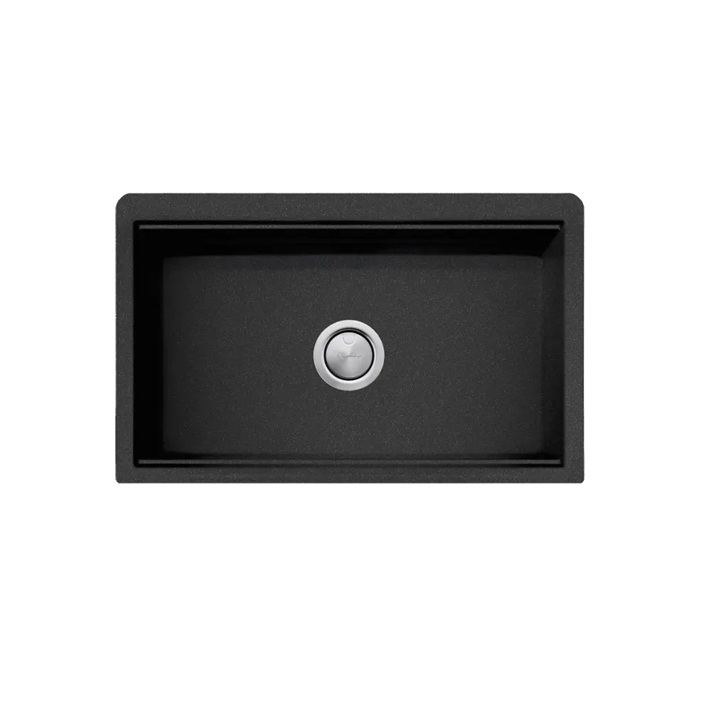 [7115791] Oliveri Santorini Black Farmhouse Undermount Sink Nth