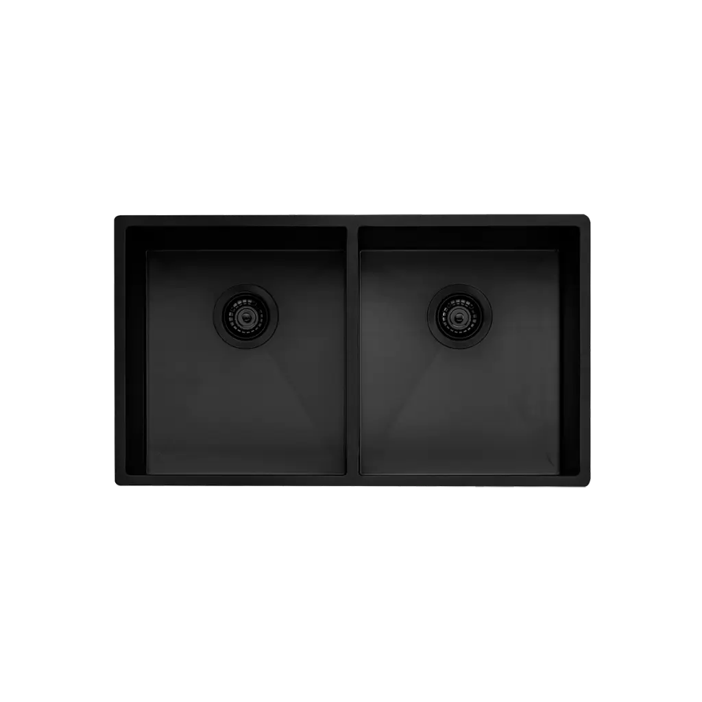 [7115801] Oliveri Spectra Black Double Bowl Sink Nth