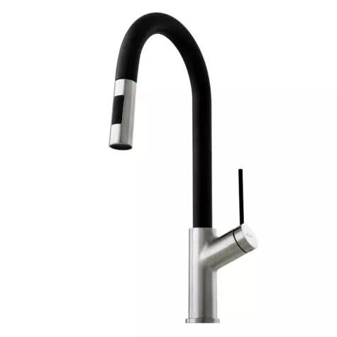 [7111647] Oliveri Vilo Pull Out Spray Mixer Tap Brushed Chrome