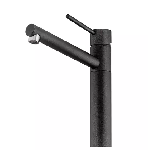 [7111655] Oliveri Pepe Swivel Mixer Tap Black Granite