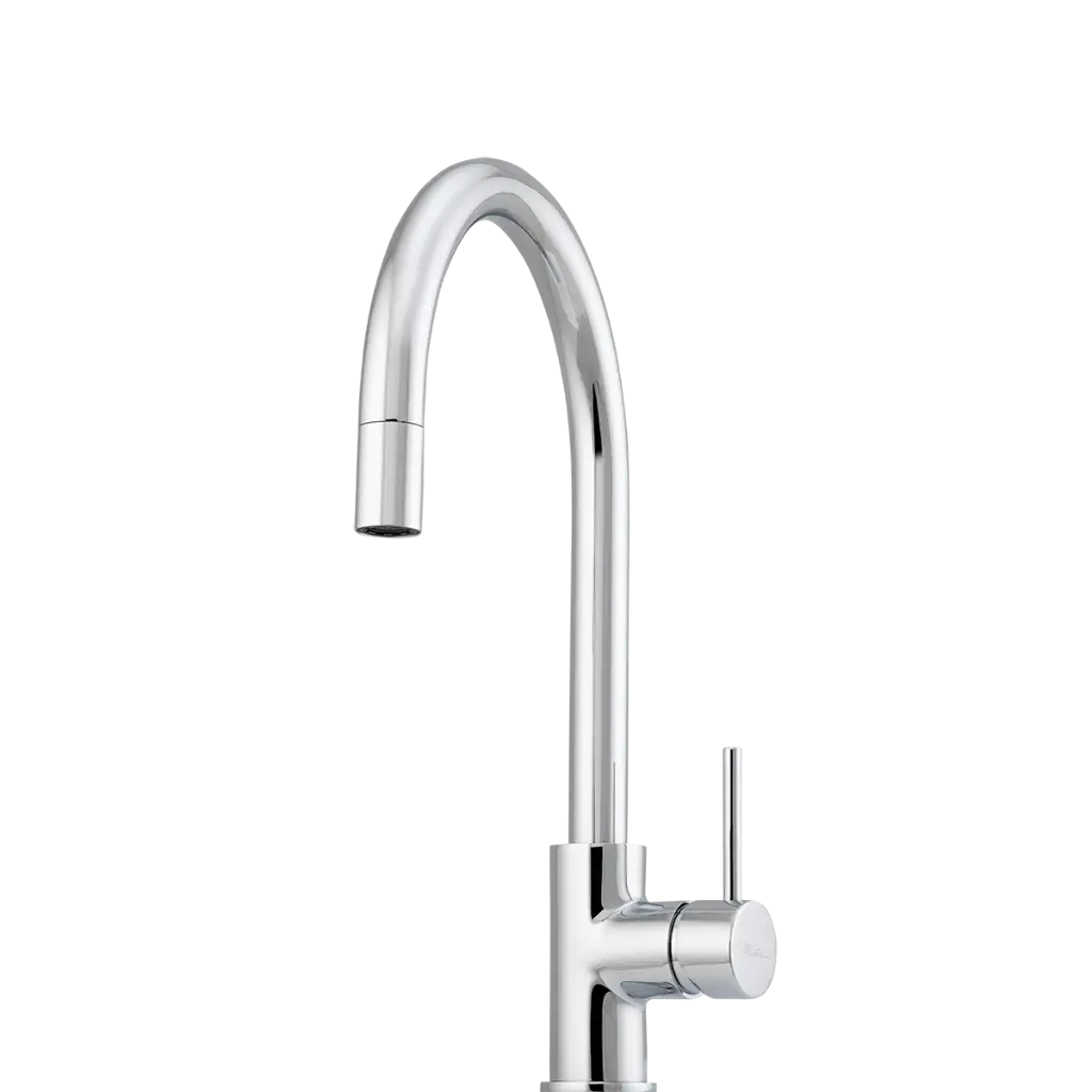 [7115832] Oliveri Venice Pull Out Gooseneck Mixer Tap Chrome