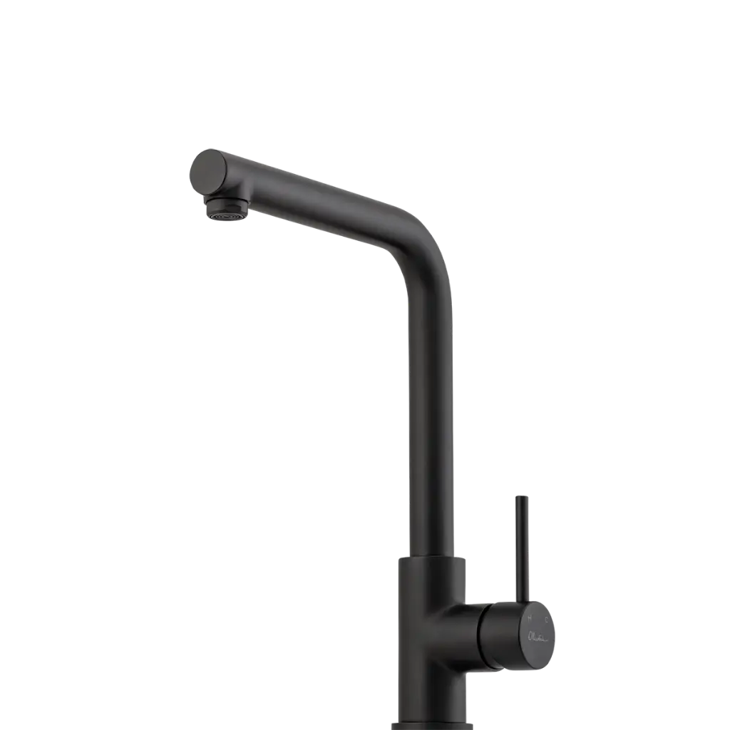 [7115836] Oliveri Venice Right Angle Mixer Tap Matte Black