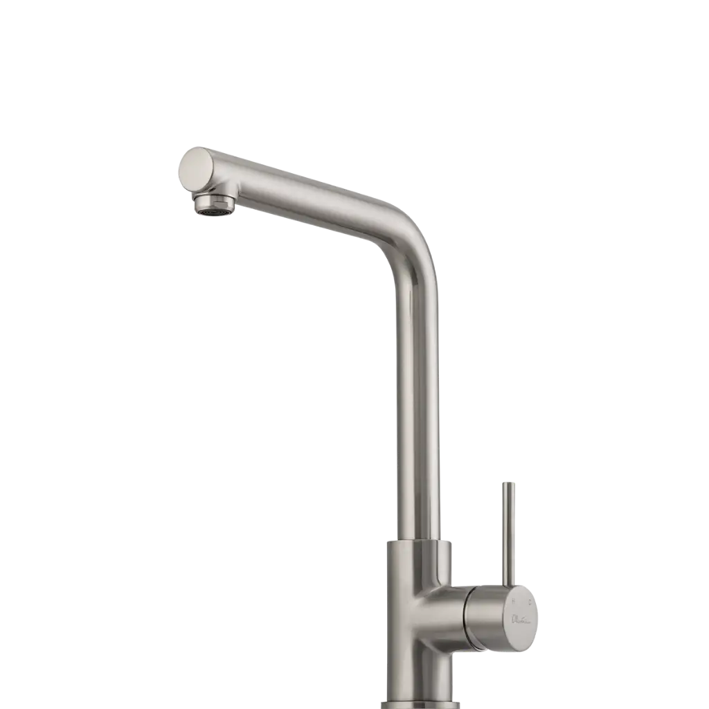 [7115837] Oliveri Venice Right Angle Mixer Tap Brushed Nickel