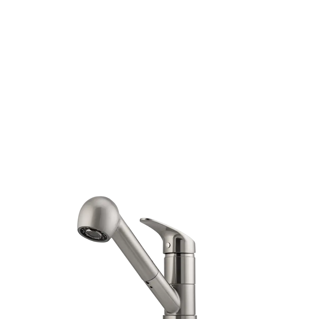 [7115846] Oliveri London Pull Out Mixer Tap Brushed Nickel