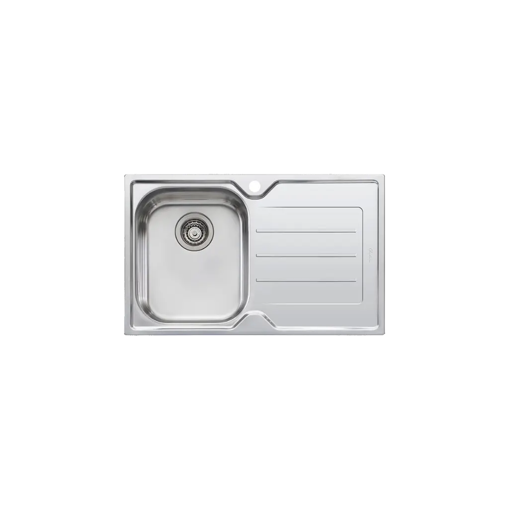 [7115806] Oliveri Flinders Project Single Bowl Sink With Drainer 1Th (LHS Bowl)