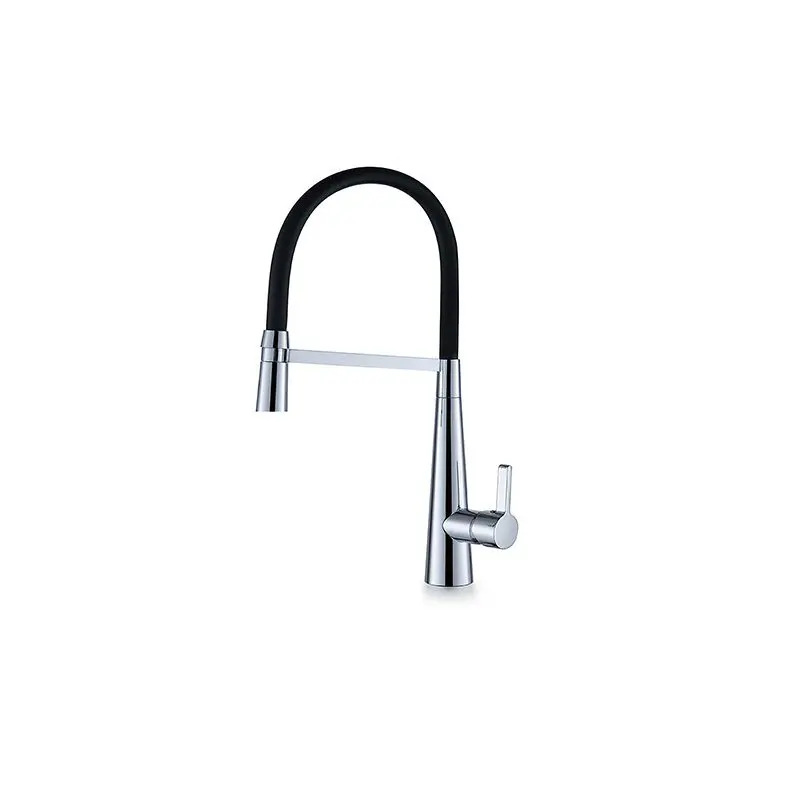 [KMCBK-KM001] Zeus Apollo Pull Out Gooseneck Kitchen Mixer Chrome