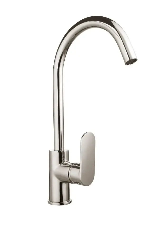 [KMCBK-BKM701BN] Zeus Atlas Gooseneck Sink Mixer (Brush Nickel)