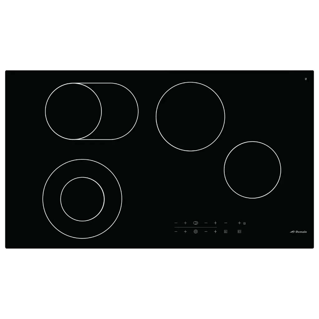 [AP-CEC90] Domain 4 burner 90cm Ceramic Glass Electric Cooktop with Touch Controls