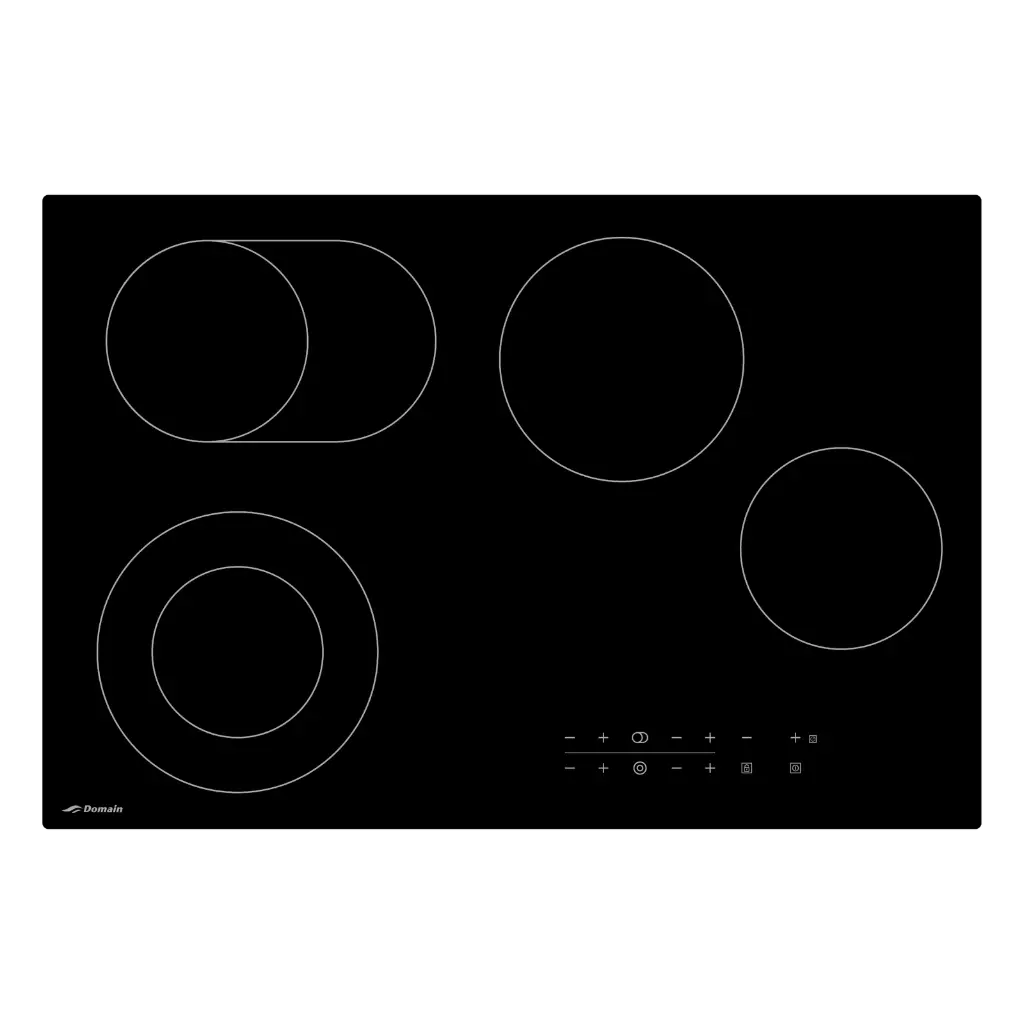 [AP-CEC77] Domain 4 Burner 77cm Ceramic Glass Electric Cooktop with Touch Controls