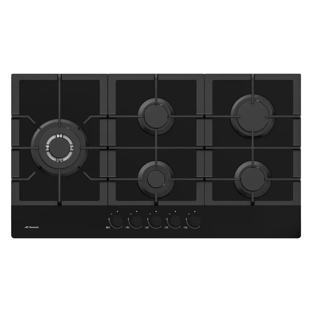 [AP-GGW90] Domain 90cm Stainless Gas Wok Cooktop + Side Wok Burner