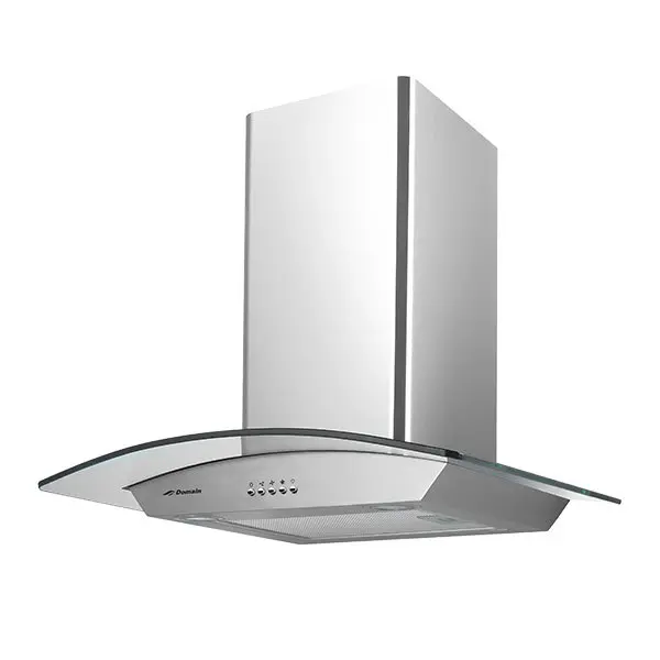 [AP-RHD60CV] Domain Stainless Steel Curved Glass Canopy Rangehood 595mm