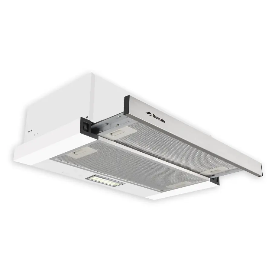 [AP-SLR60B] Domain Stainless Steel Inbuilt Slide Out Rangehood - 600mm