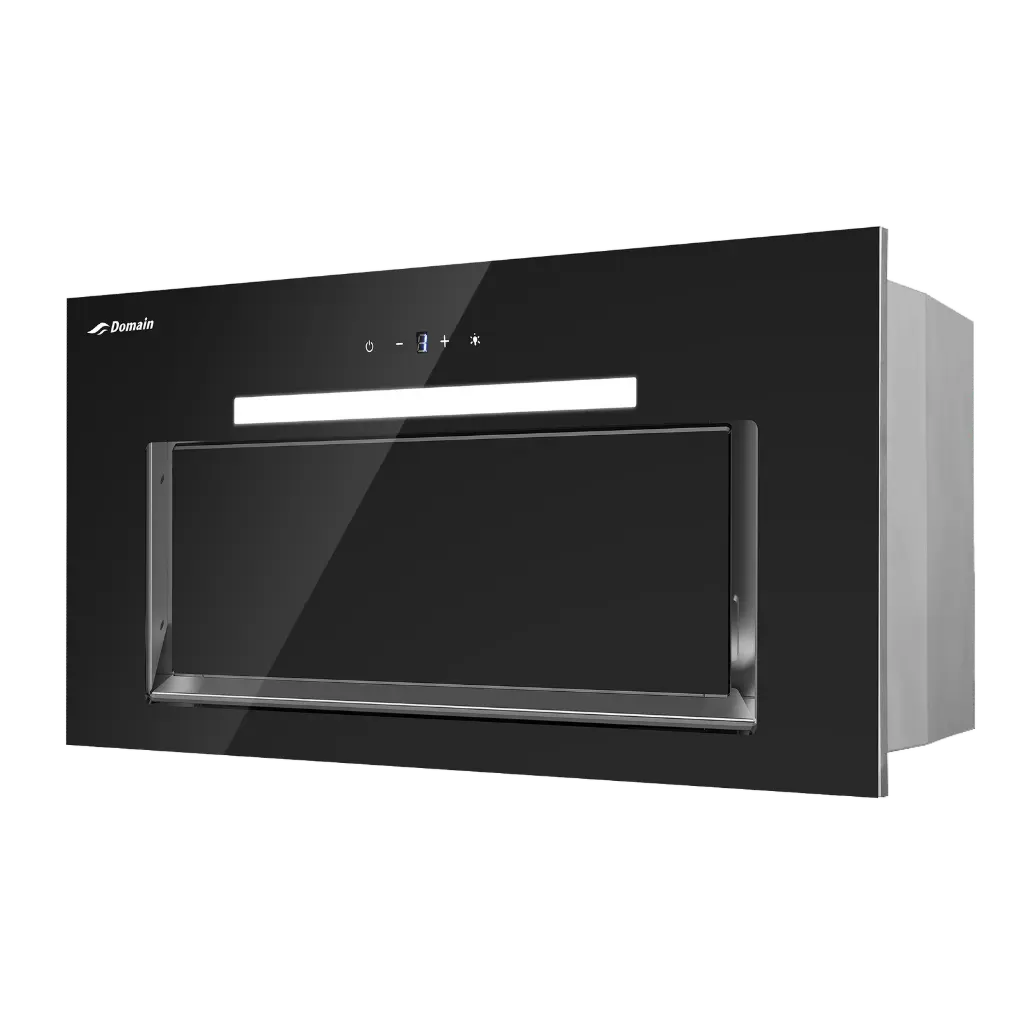 [AP-UHB52] Domain Premium Black Glass UnderMount Rangehood - 600mm