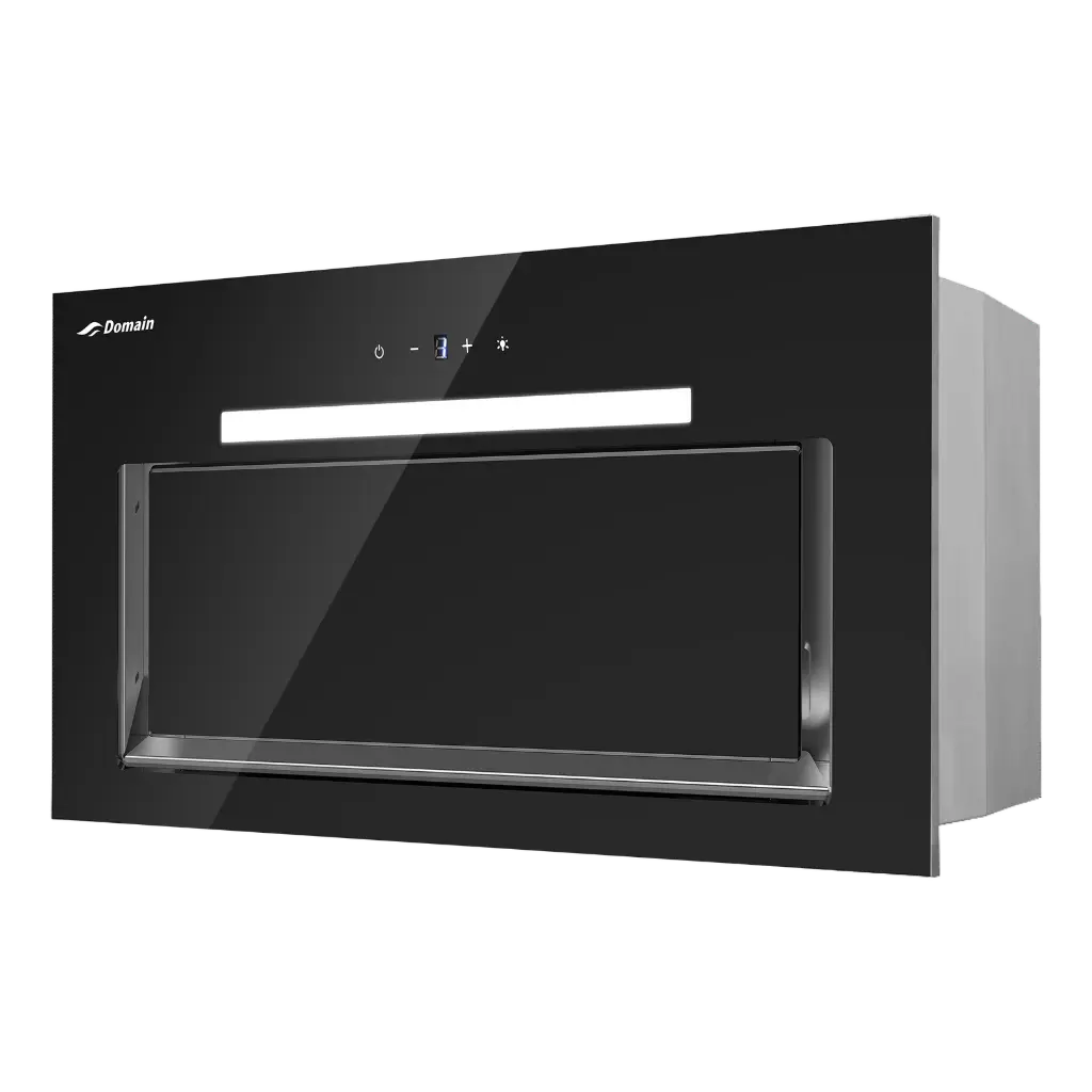 [AP-UHB52] Domain Premium Black Glass UnderMount Rangehood - 520mm