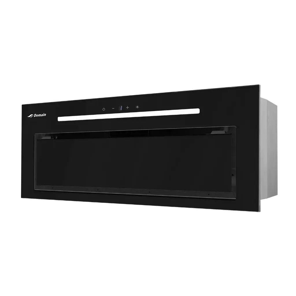 [AP-UHB90] Domain Premium Black Glass UnderMount Rangehood - 900mm