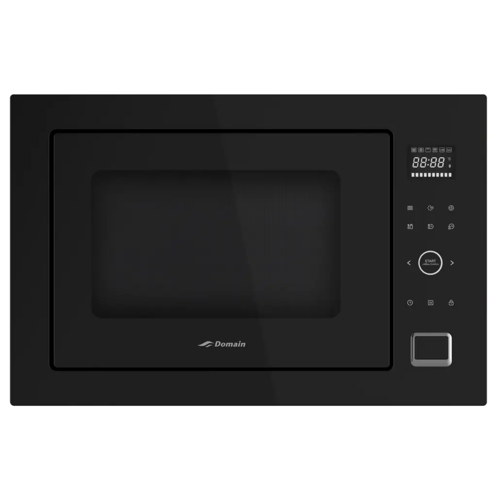 Domain Premium Black Built In Microwave 600mm