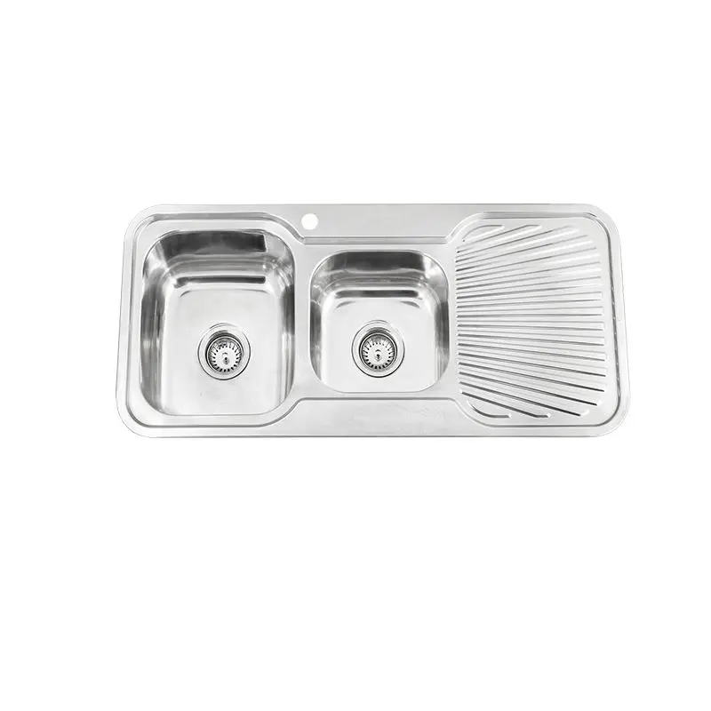 [KSKBK-BK1081L] Zeus Cronos 1 3/4 Bowl Sink & Drainer Stainless Steel (LHS Bowl)