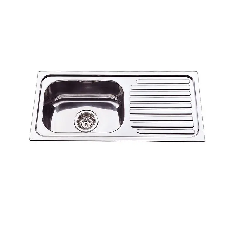 [KSKBK-BK327S1L] Zeus Cronos Single Bowl Sink With 1TH Stainless Steel (LHS Bowl)