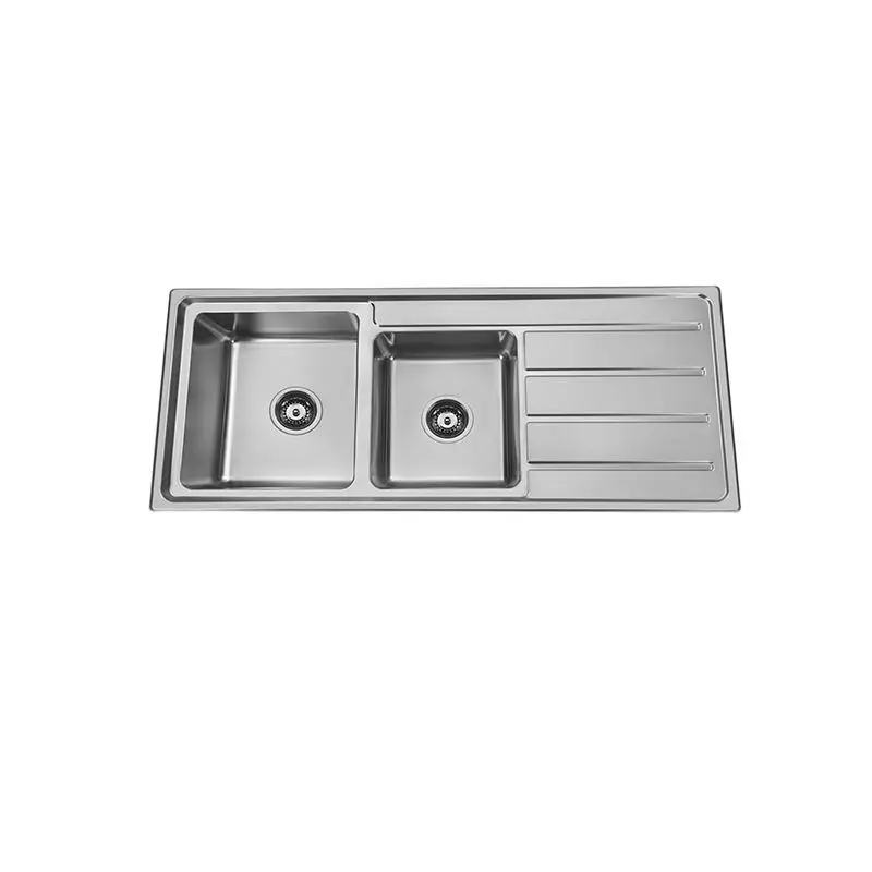 [KSKBK-BK1161LS] Zeus Cronos 1.75 Bowl Kitchen Sink 1160X500mm Stainless Steel (LHS Bowl)