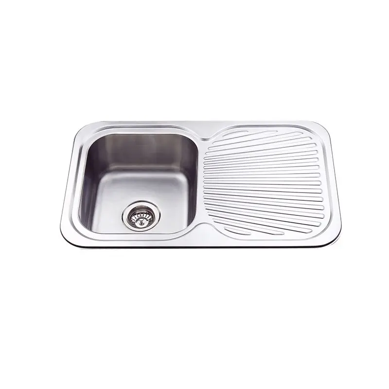 [KSKBK-BK781L] Zeus Cronos Single Bowl Sink with Drainer 780 x 480 x 170mm (LHS Bowl)